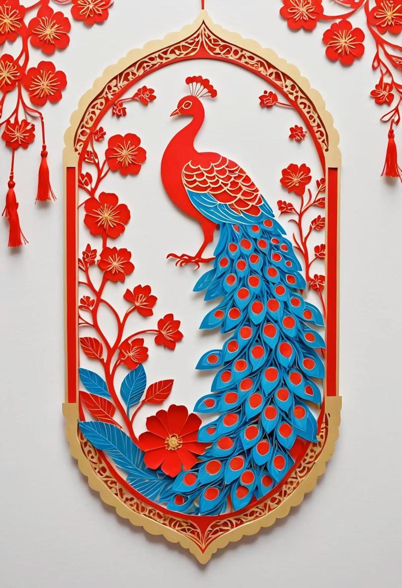 剪羽生辉 当孔雀邂逅意境剪纸，一场传统与文创的对话